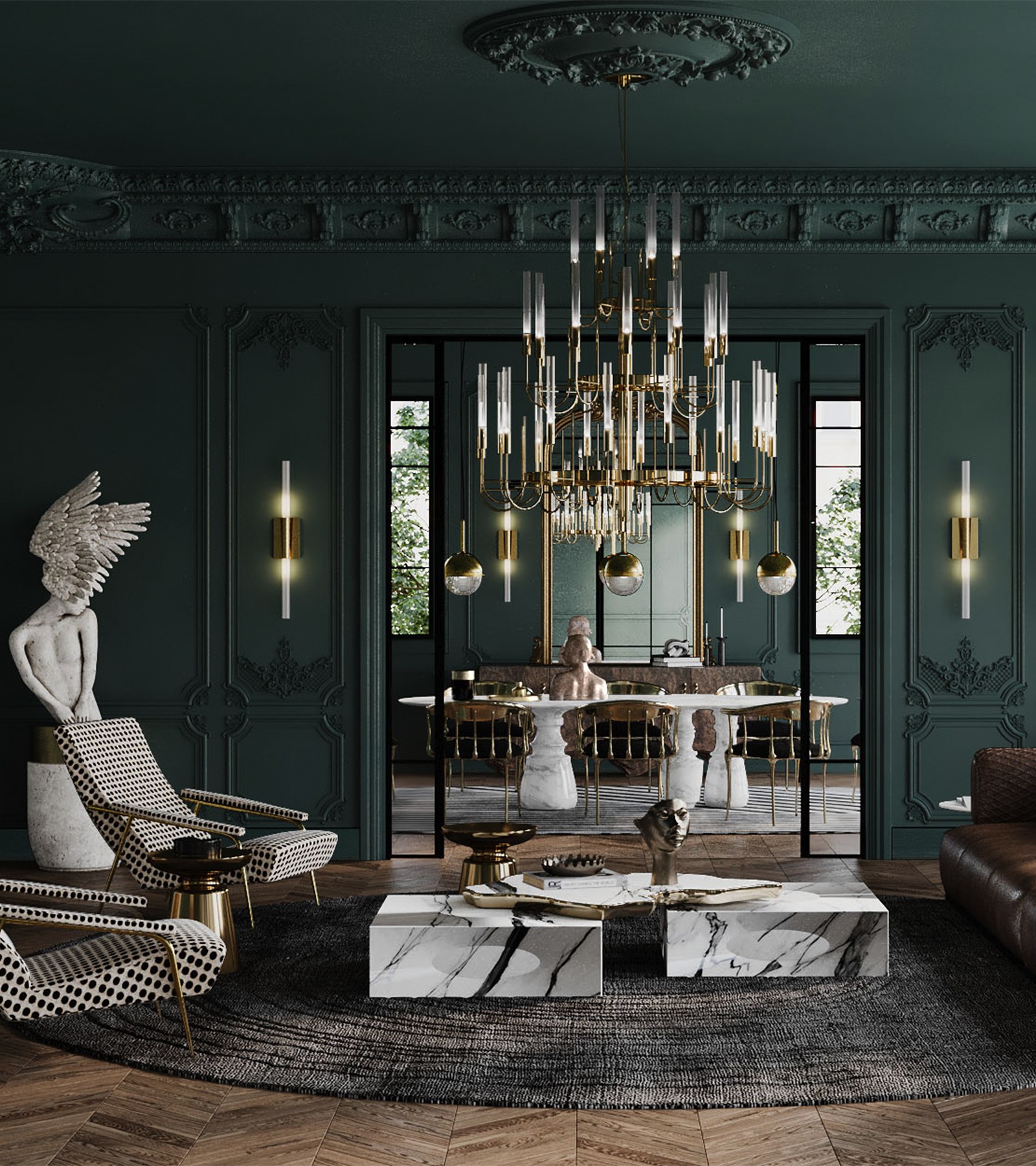 Navarra Marble Center Table