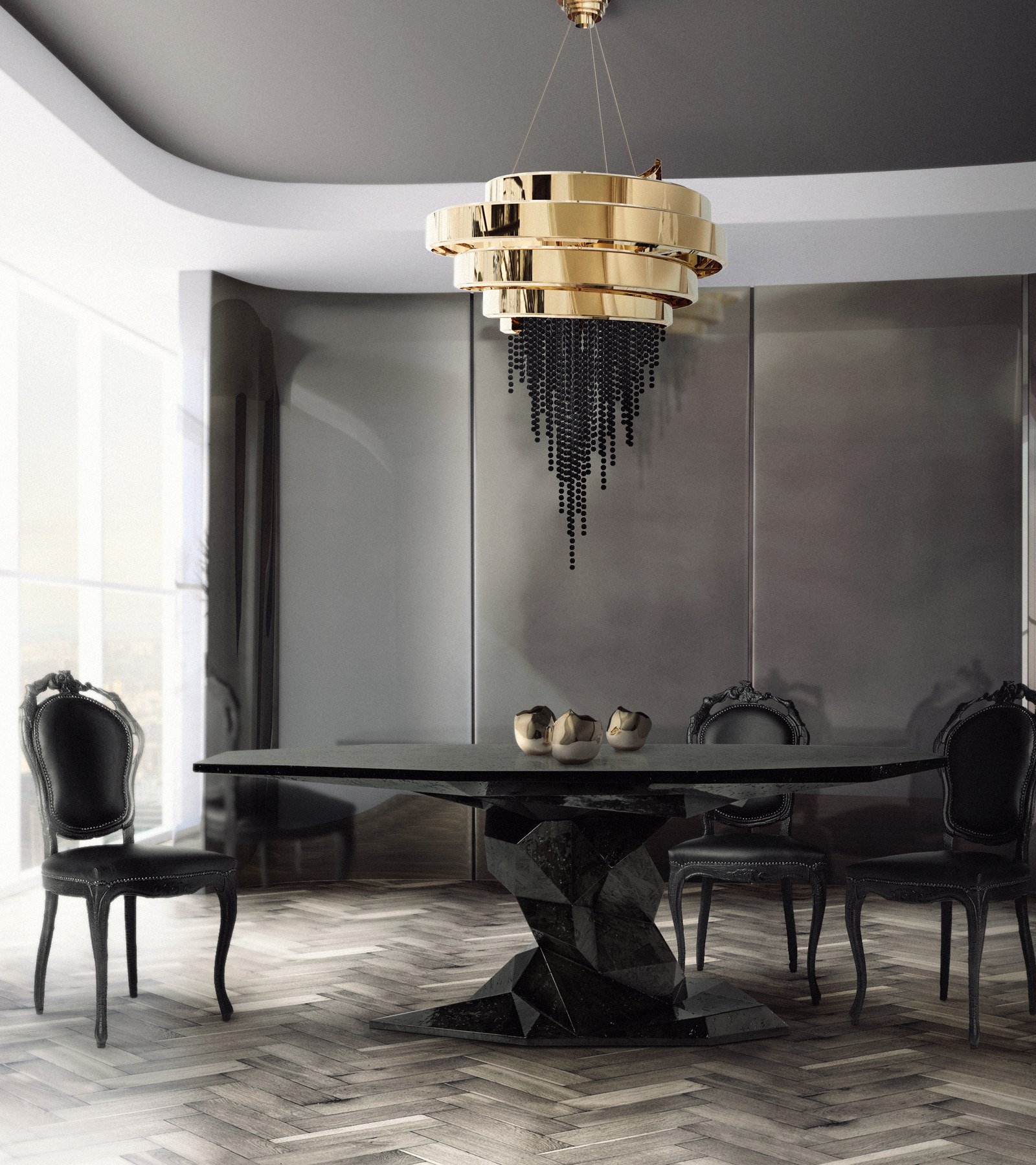 Bonsai Faceted Forest Dining Table