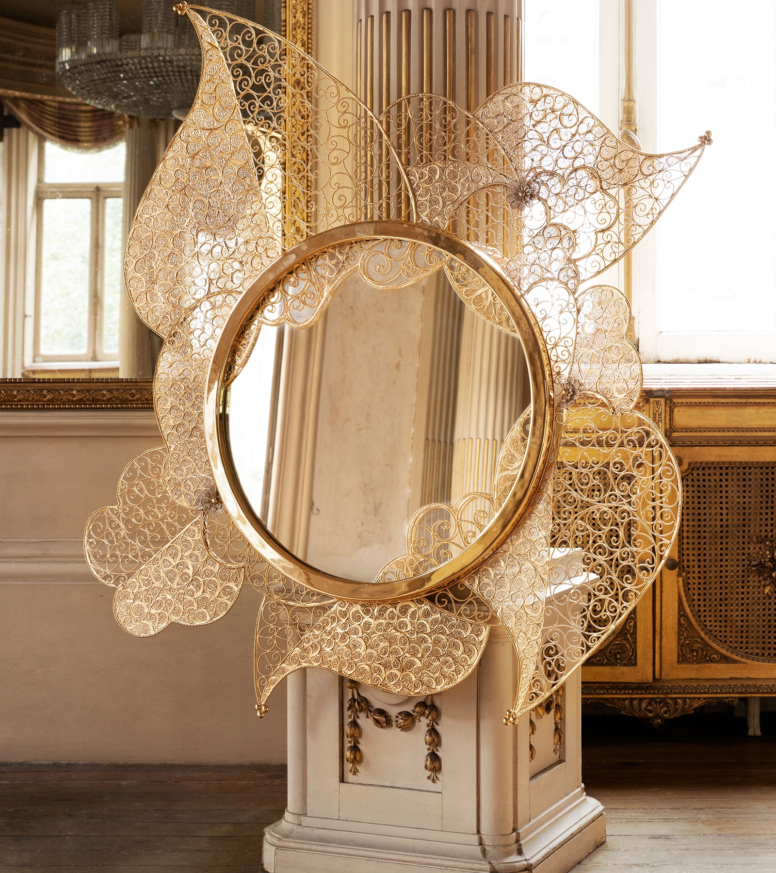 Filigree Jewelry Wall Mirror