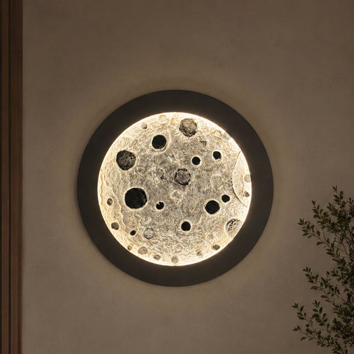 3D Textured Moon Art with LED Light — Fusion Coatings Lahore
