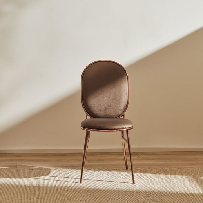 Nishat Chair-Rose Gold — SS gold banquet furniture, Fusion Lahore