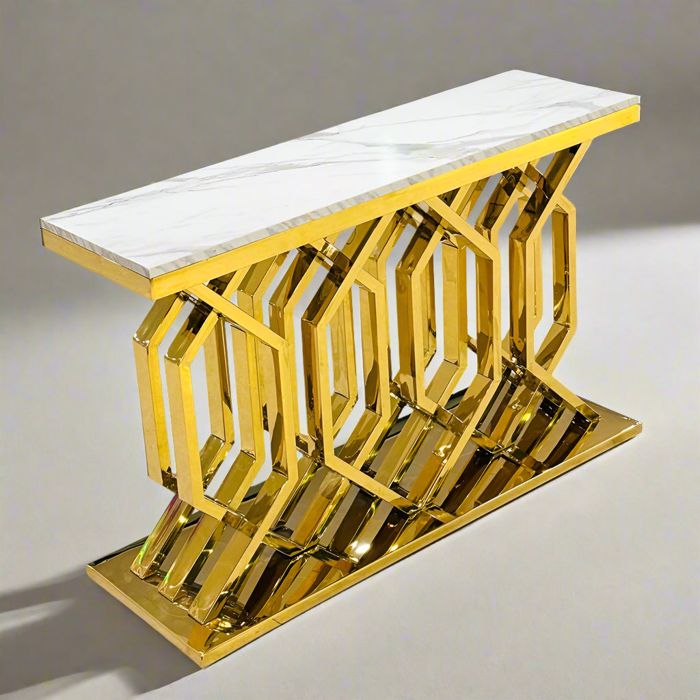 Penta Console — SS gold banquet furniture, Fusion Lahore